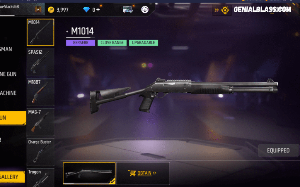 Free Fire Weapon Upgrade